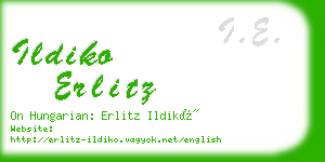 ildiko erlitz business card